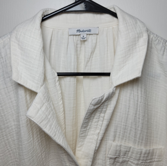 Madewell Lightestspun Cover-Up Maxi Shirtdress | 100% Cotton | Size Medium - Picture 5 of 10